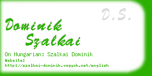 dominik szalkai business card